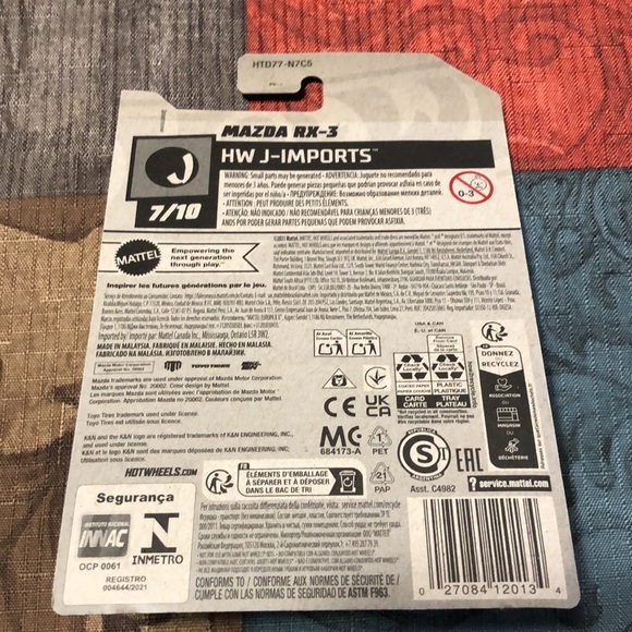 🛍️5/$20🛍️BNIB HOTWHEELS Mad Mike, HW J-Imports Mazda RX3. - Picture 3 of 3